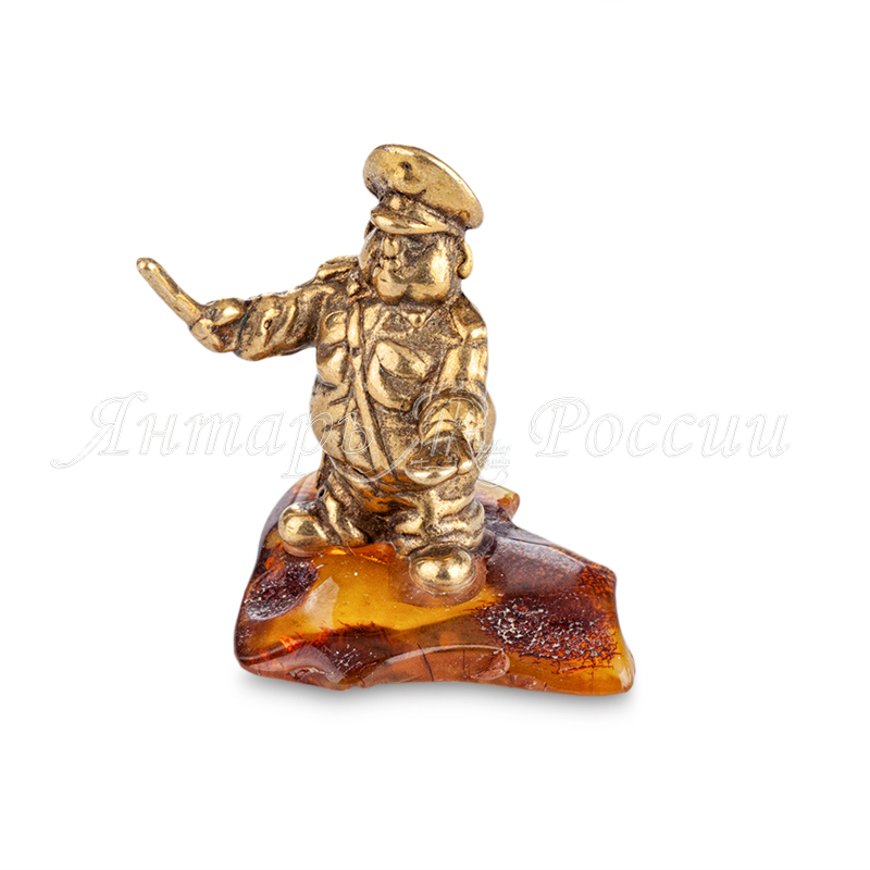 Инспектор ГИБДД Латунь, янтарь